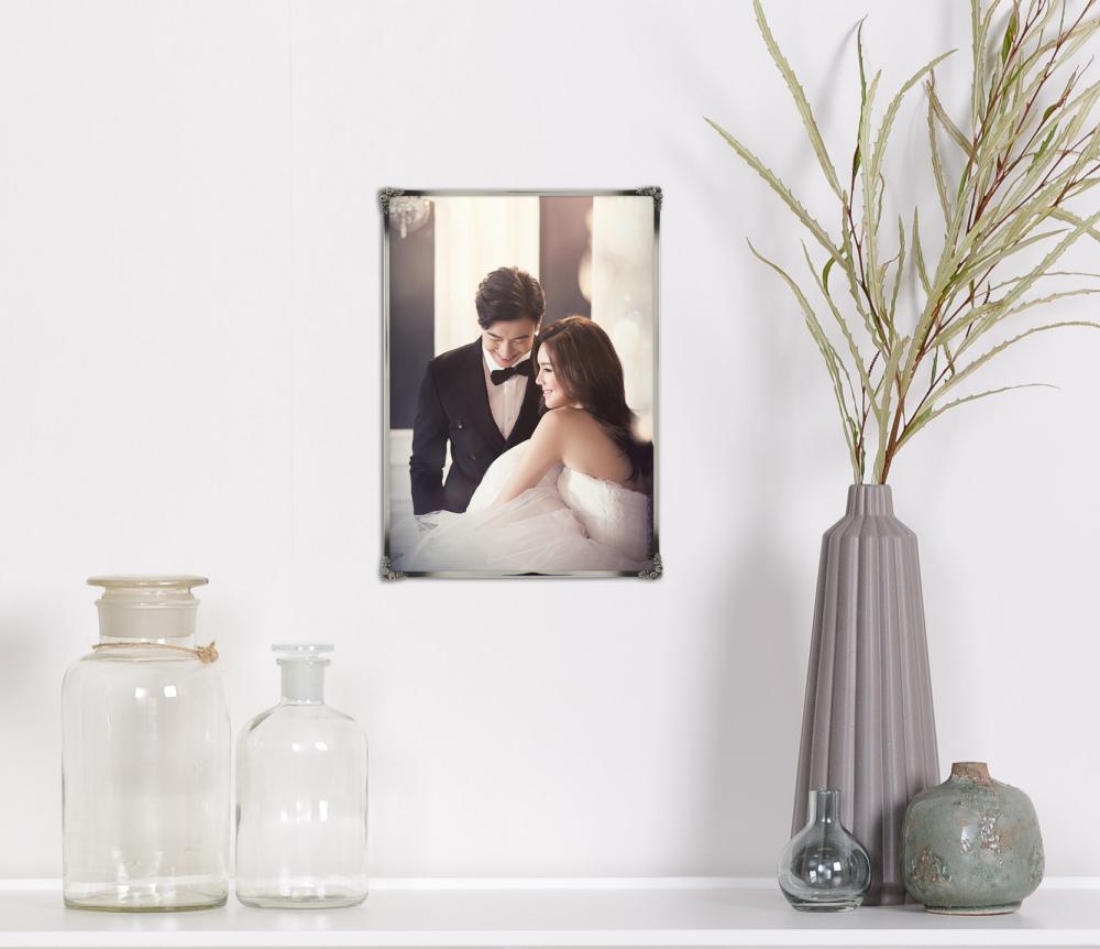 Kehys Rosen Metall Hopeanvärinen 10x15 cm