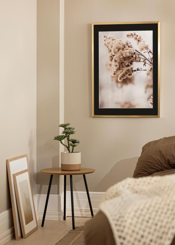 Kehys Trendy Kulta 20x25 cm - Passepartout Musta 14x18 cm