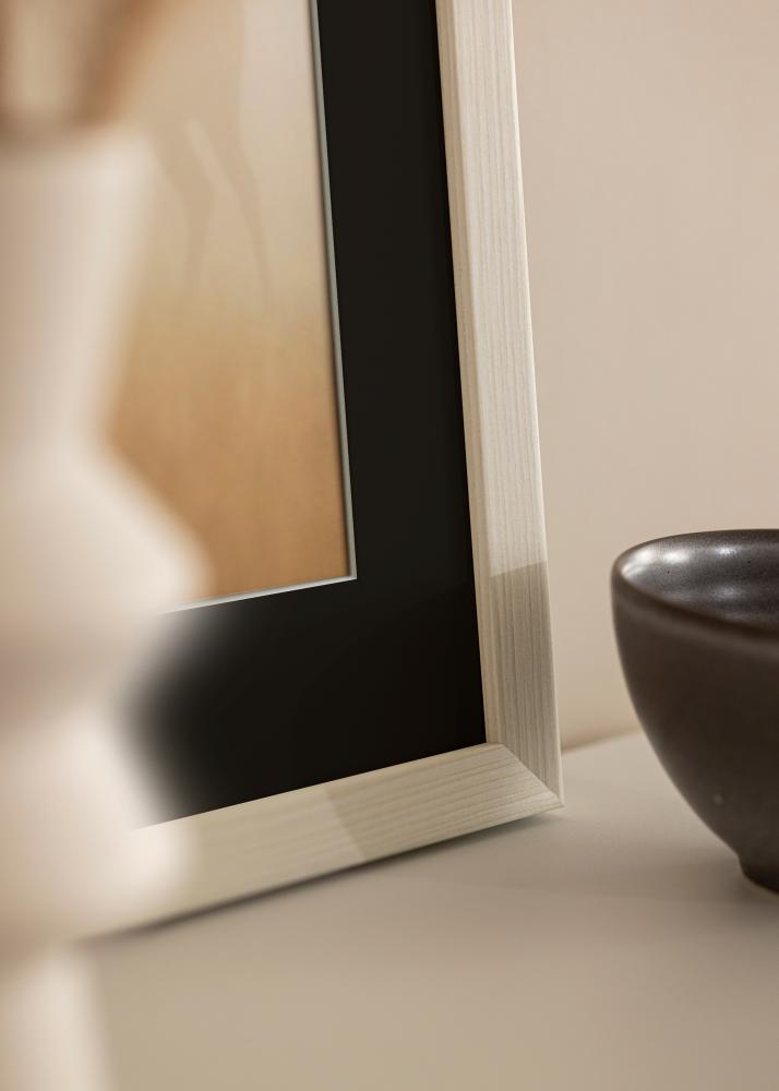 Kehys Fiorito Valkoinen 40x60 cm - Paspatuuri Musta 25x50 cm