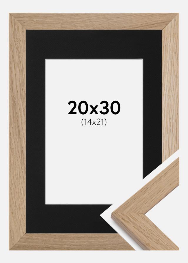 Kehys Trendline Tammi 20x30 cm - Passepartout Musta 15x22 cm