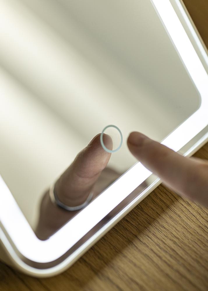 KAILA Meikkipeili Travel LED Ladattava Valkoinen 17x23 cm