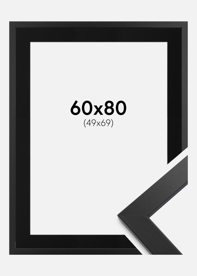 Kehys Black Wood 60x80 cm - Paspatuuri Musta 50x70 cm