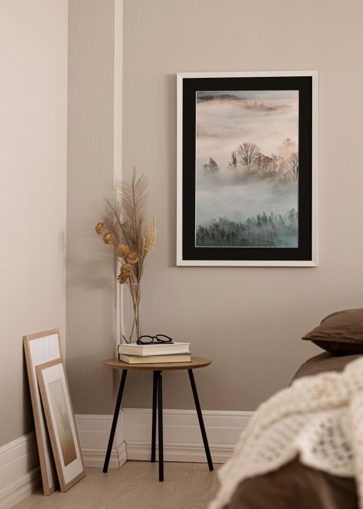 Kehys Fiorito Valkoinen 40x60 cm - Paspatuuri Musta 25x50 cm