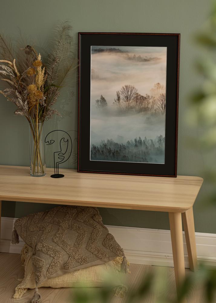 Kehys Horndal Saksanpähkinä 24x30 cm - Paspatuuri Musta 18x24 cm