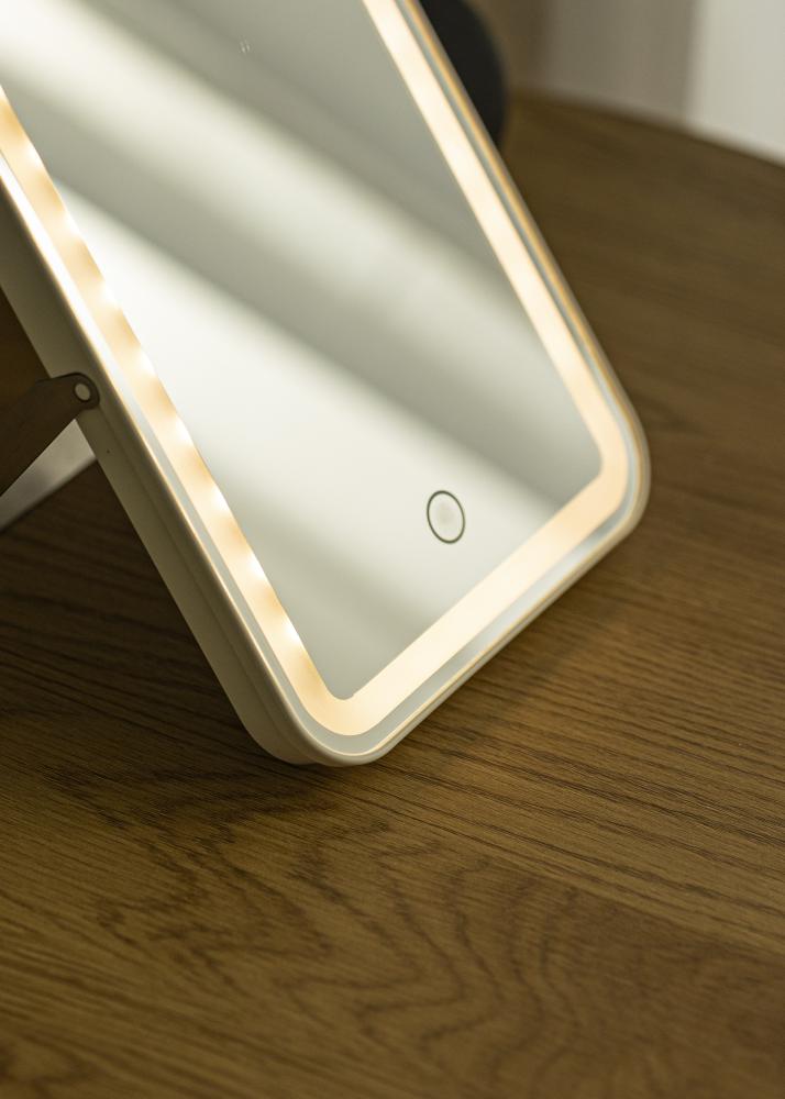 KAILA Meikkipeili Travel LED Ladattava Valkoinen 17x23 cm