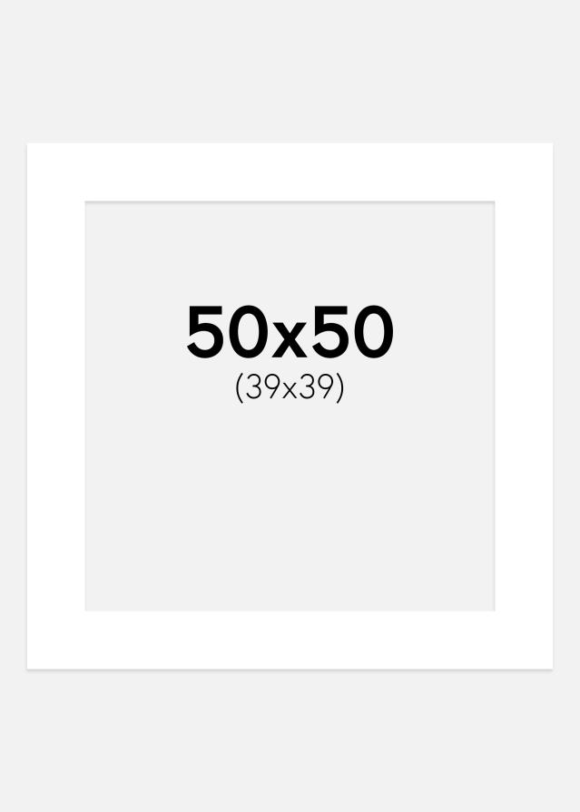 Paspatuuri Puhtaan valkoinen 50x50 cm (39x39 cm)
