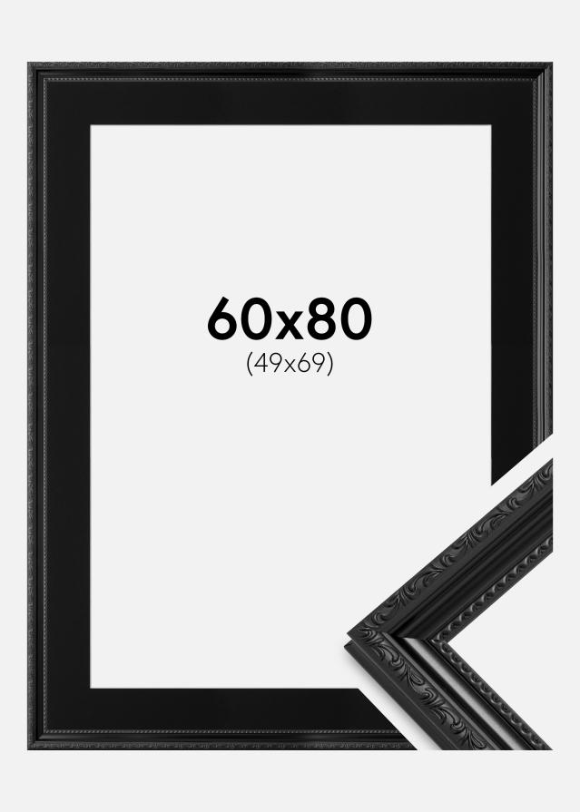Kehys Abisko Musta 60x80 cm - Paspatuuri Musta 50x70 cm