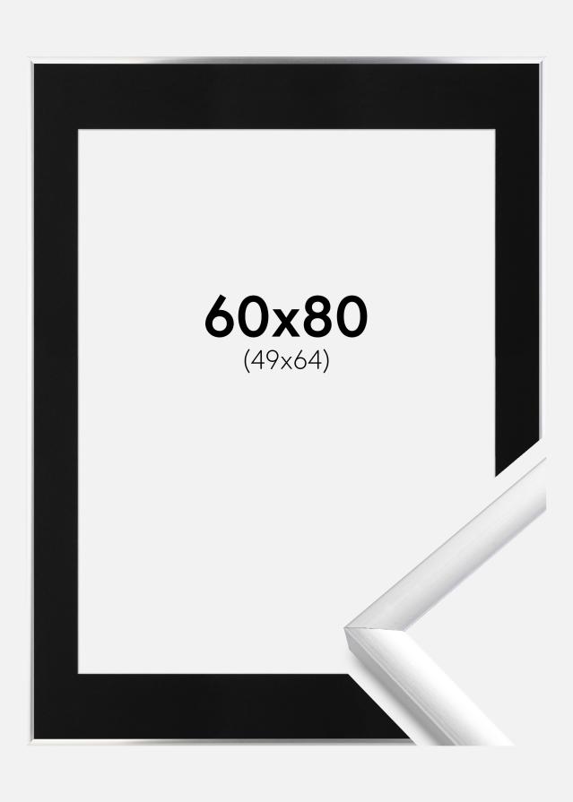 Kehys New Lifestyle Hopea 60x80 cm - Passepartout Musta 50x65 cm