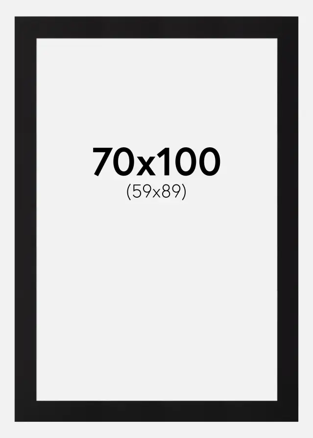 Paspatuuri Canson Musta (Valkoinen keskus) 70x100 cm (59x89)