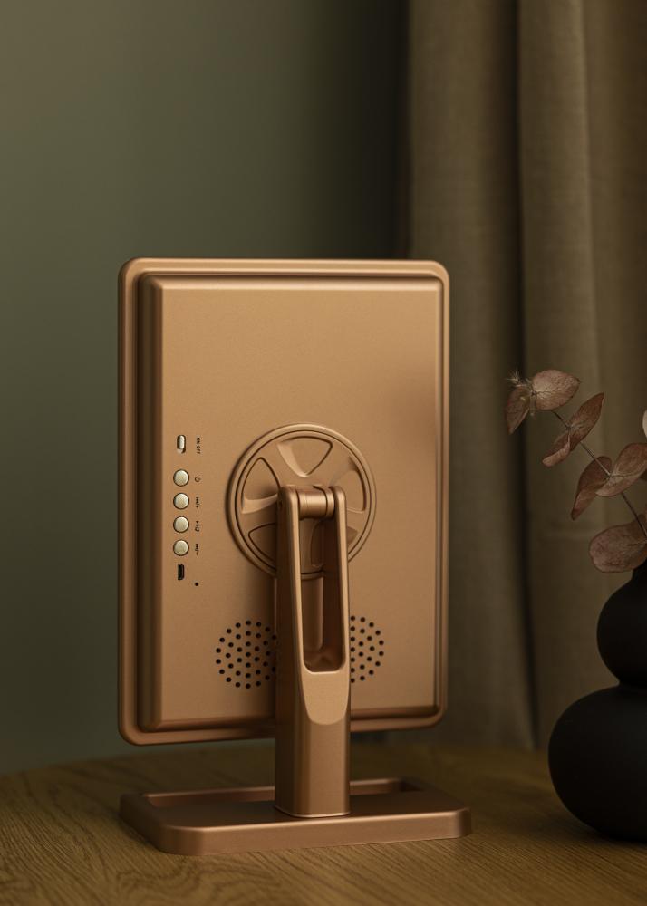 KAILA Meikkipeili LED Bluetooth-kaiuttimella Ruusukulta 18x30 cm