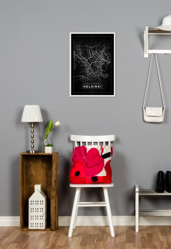 Kartta - Helsinki - Musta