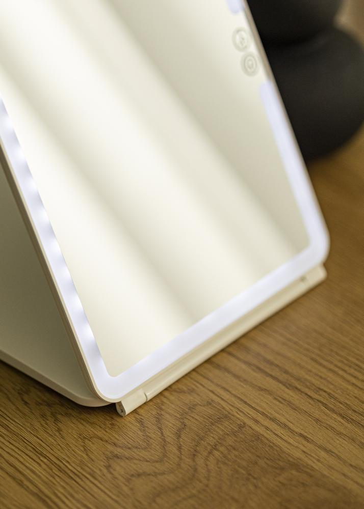 KAILA Meikkipeili Travel LED Ladattava Valkoinen 19x25 cm