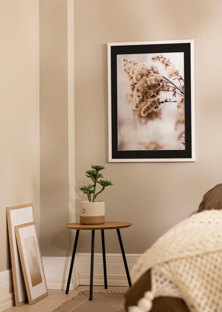 Kehys Stilren Valkoinen 18x24 cm - Paspatuuri Musta 13x18 cm