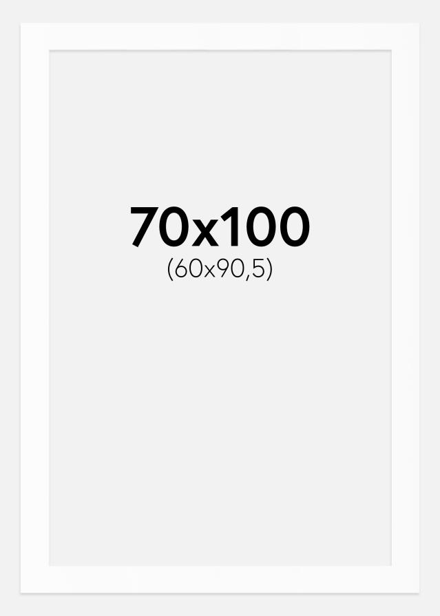 Passepartout Valkoinen Standard (Valkoinen keskus) 70x100 cm (60x90,5)
