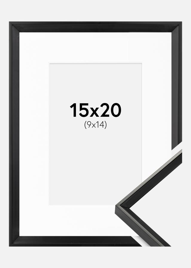 Kehys Desire Musta 15x20 cm - Passepartout Valkoinen 10x15 cm