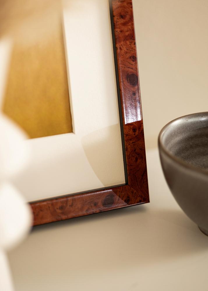 Kehys Hermes Akryylilasi Burr Walnut 70x100 cm