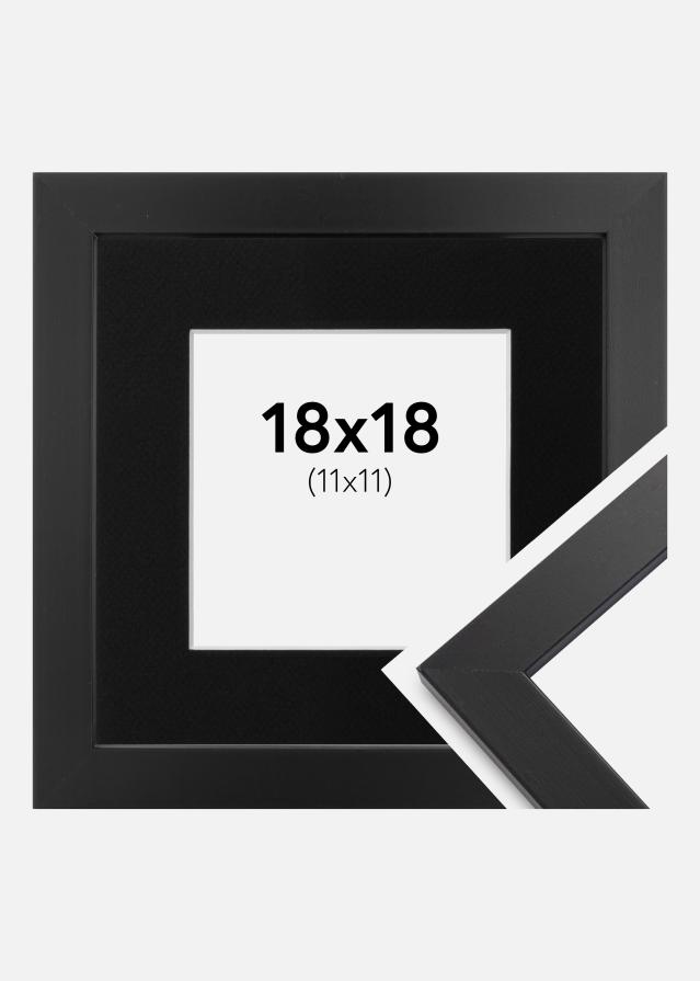 Kehys Black Wood 18x18 cm - Paspatuuri Musta 12x12 cm