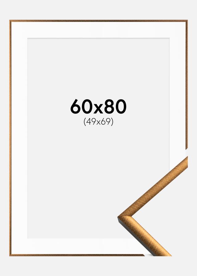 Kehys New Lifestyle Pronssi 60x80 cm - Passepartout Valkoinen 50x70 cm