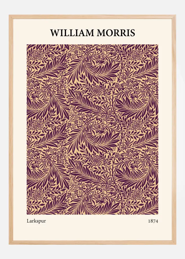 William Morris - Larkspur 6 Juliste