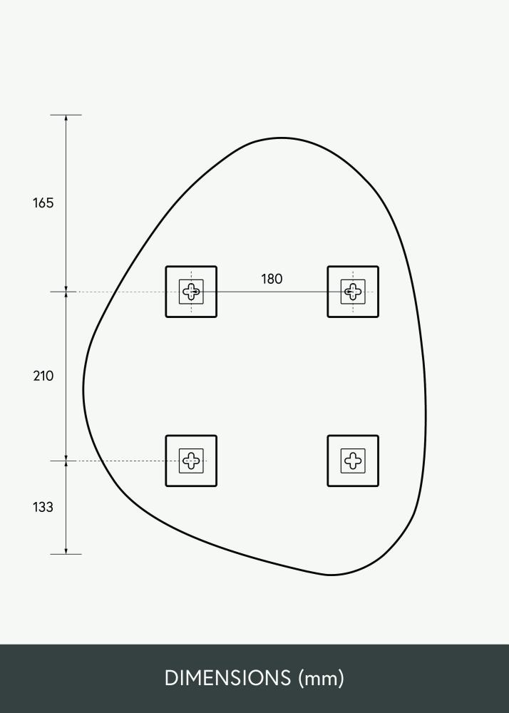 KAILA Peili Bump 40x51 cm