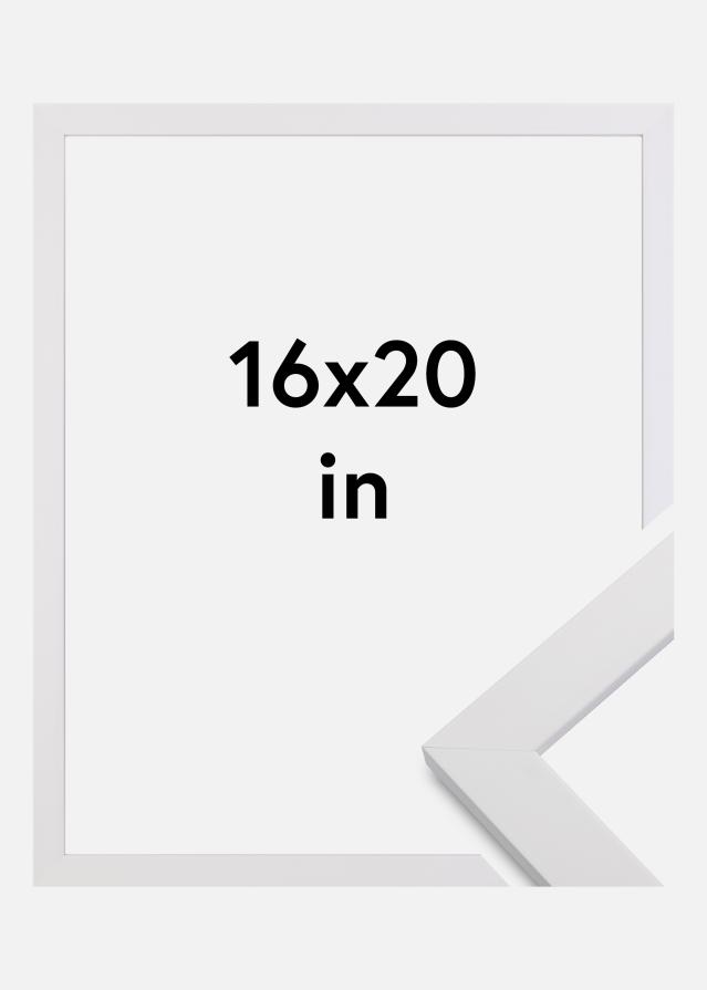 Kehys White Wood Akryylilasi 16x20 inches (40,64x50,8 cm)