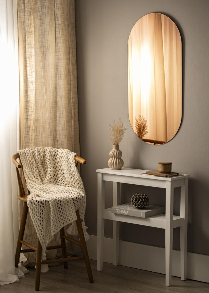 KAILA Peili Oval Rose Gold 50x100 cm