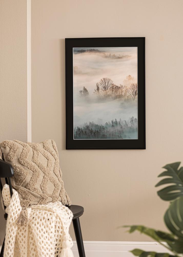 Kehys New Lifestyle Matta Musta 70x100 cm - Passepartout Musta 61x91,5 cm