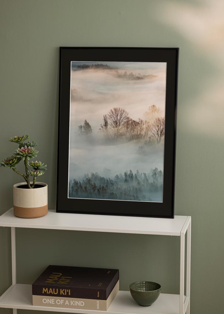 Kehys New Lifestyle Matta Musta 70x100 cm - Passepartout Musta 61x91,5 cm