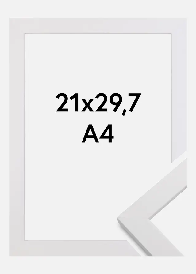 Kehys White Wood Akryylilasi 21x29,7 cm (A4)