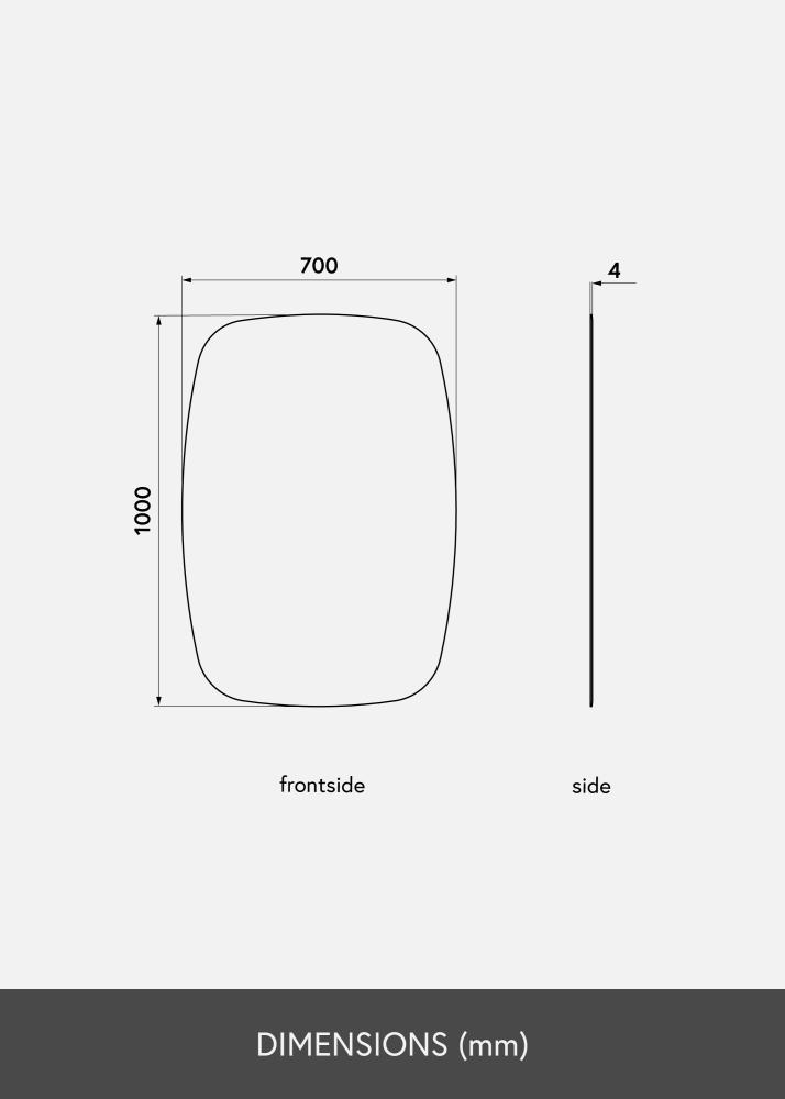 KAILA Peili Curve 70x100 cm
