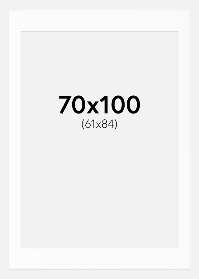 Paspatuuri Valkoinen Standard (Valkoinen keskus) 70x100 cm (61x84)