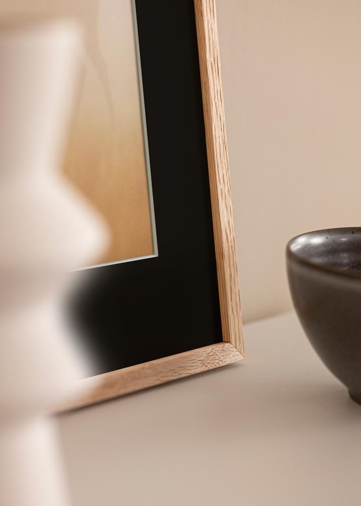 Kehys Oslo Tammi 30x40 cm - Passepartout Musta 18x27 cm