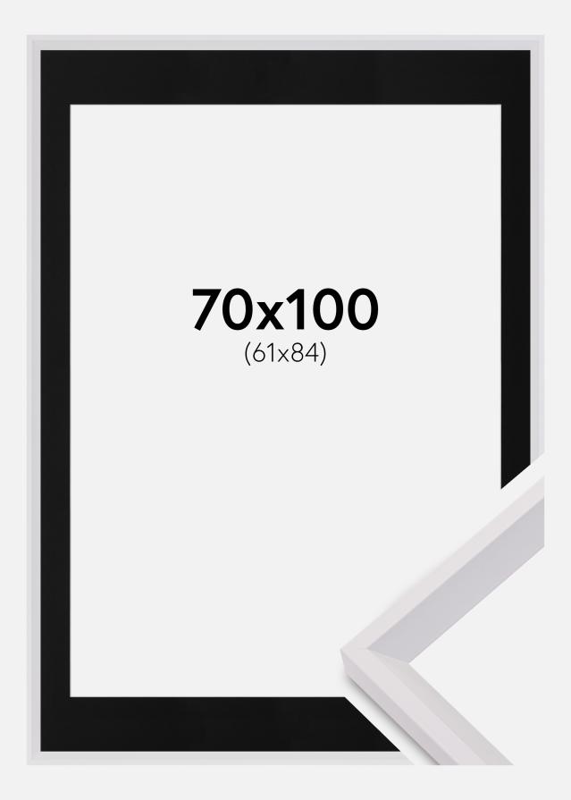 Kehys Globe Valkoinen 70x100 cm - Paspatuuri Musta 62x85 cm