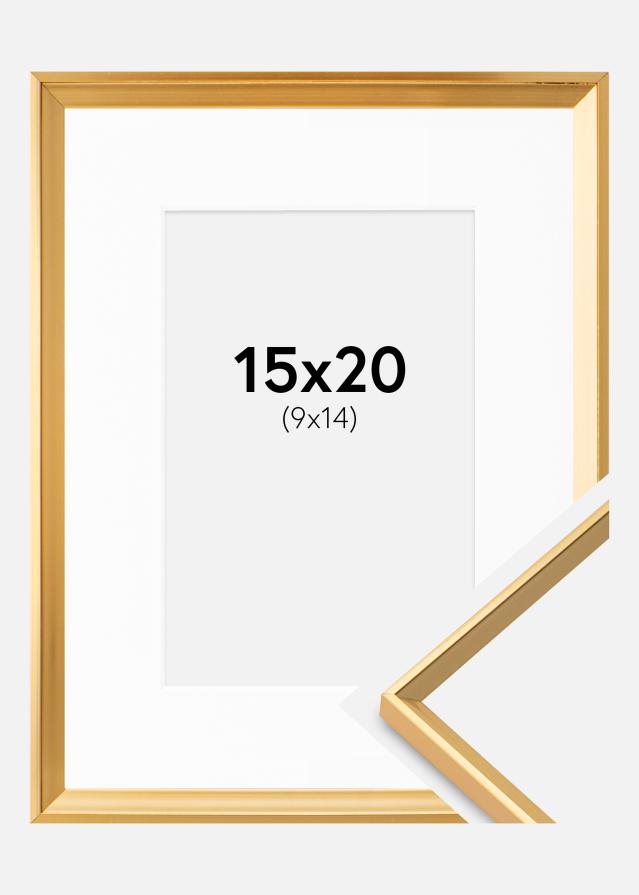 Kehys Desire Kullanvärinen 15x20 cm - Passepartout Valkoinen 10x15 cm