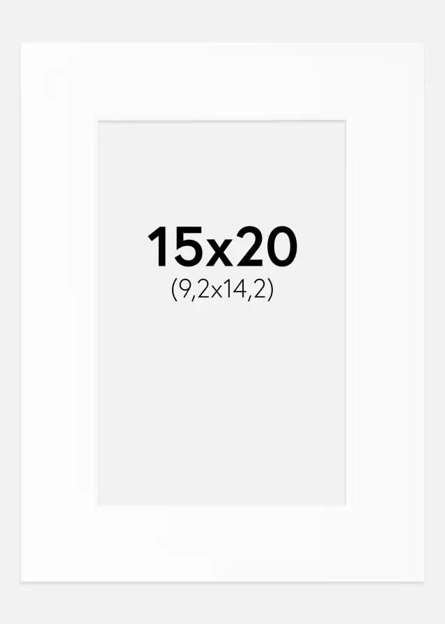 Paspatuuri Canson Valkoinen (Valkoinen keskus) 15x20 cm (9,2x14,2)