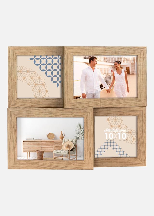 Bormio Kollaasikehys Ruskea - 4 Kuvalle