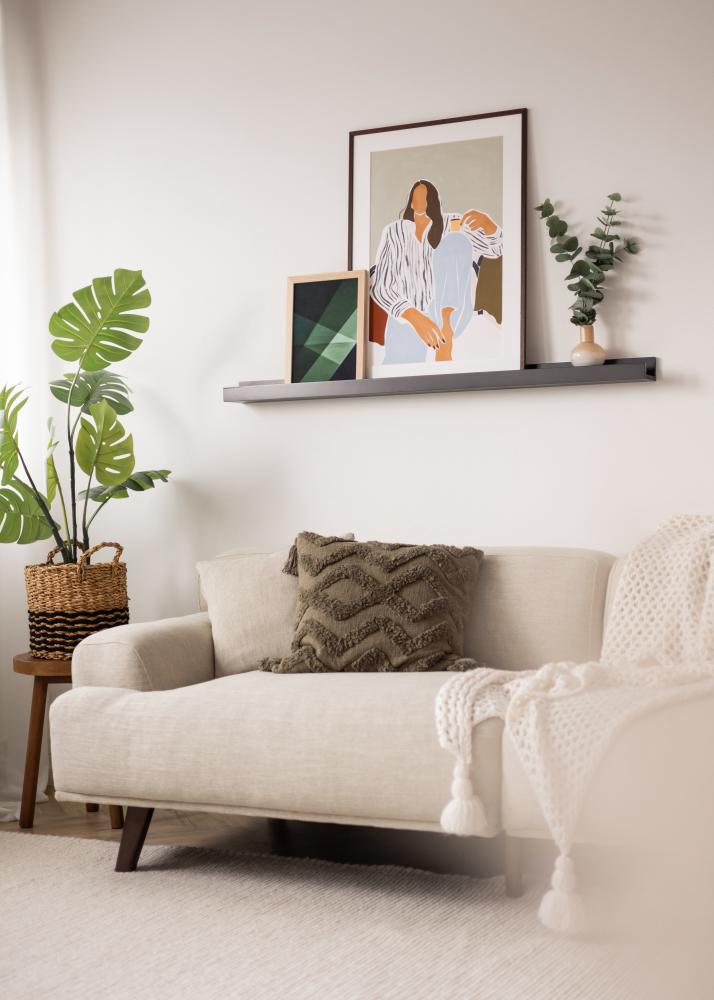 KAILA Tauluhylly Musta 130 cm