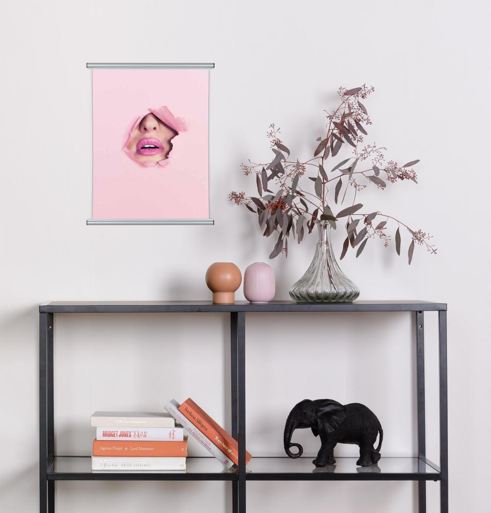 Julisteripustin Alumiini Hopea - 50 cm