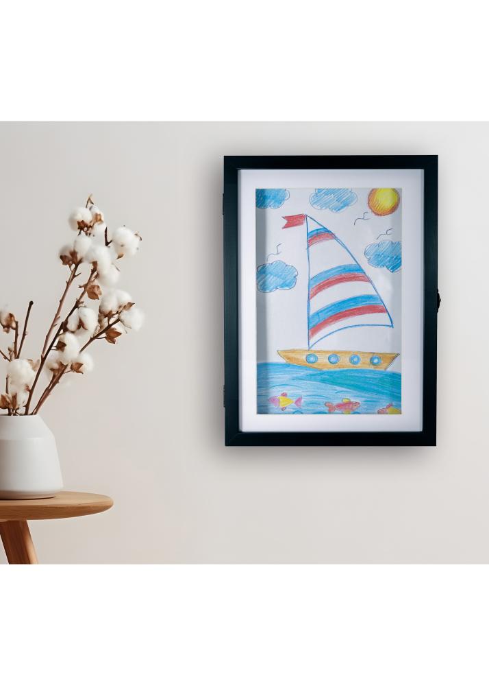 Piirustuskehys Newbie Akryylilasi Musta A4