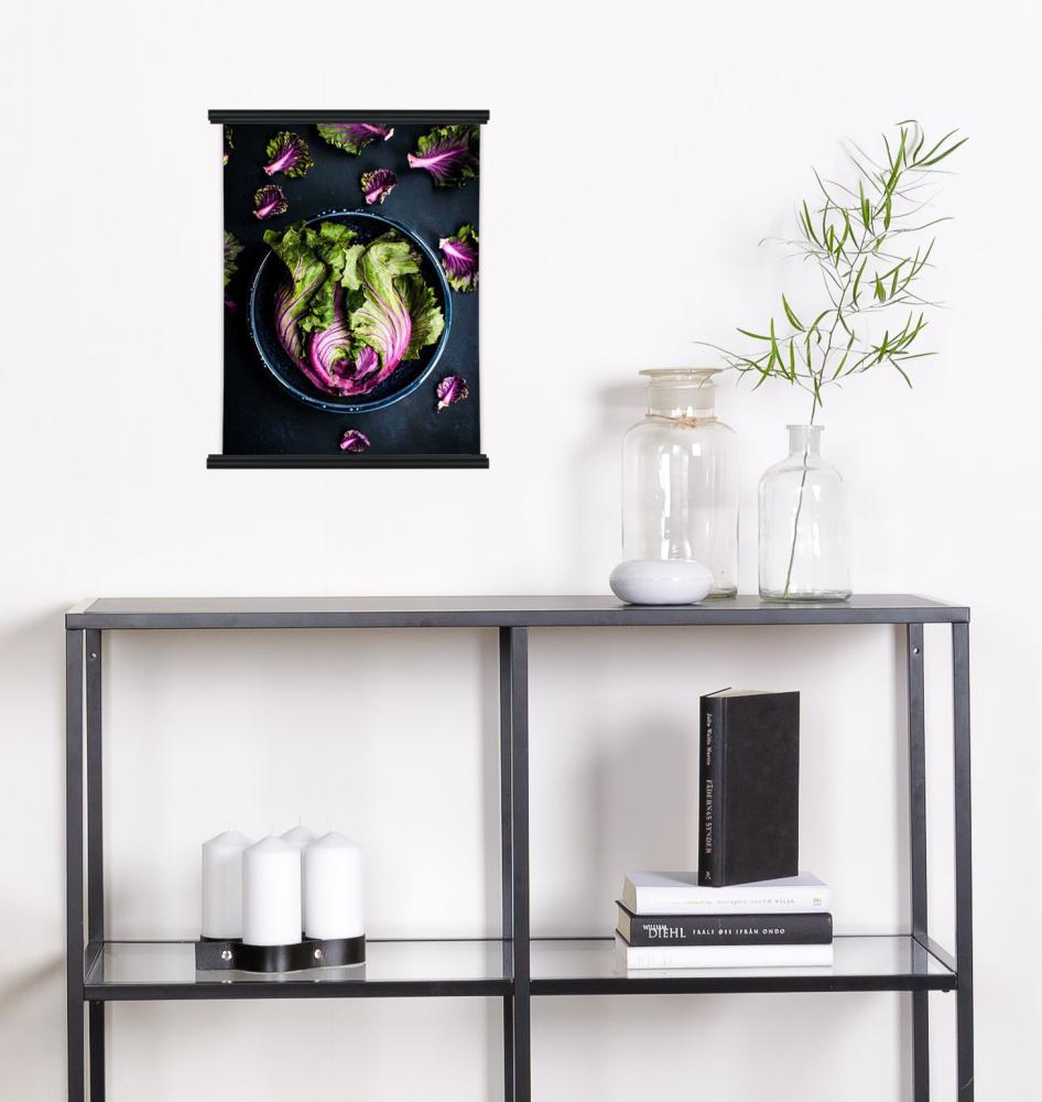 Julisteripustin Alumiini Musta - 50 cm