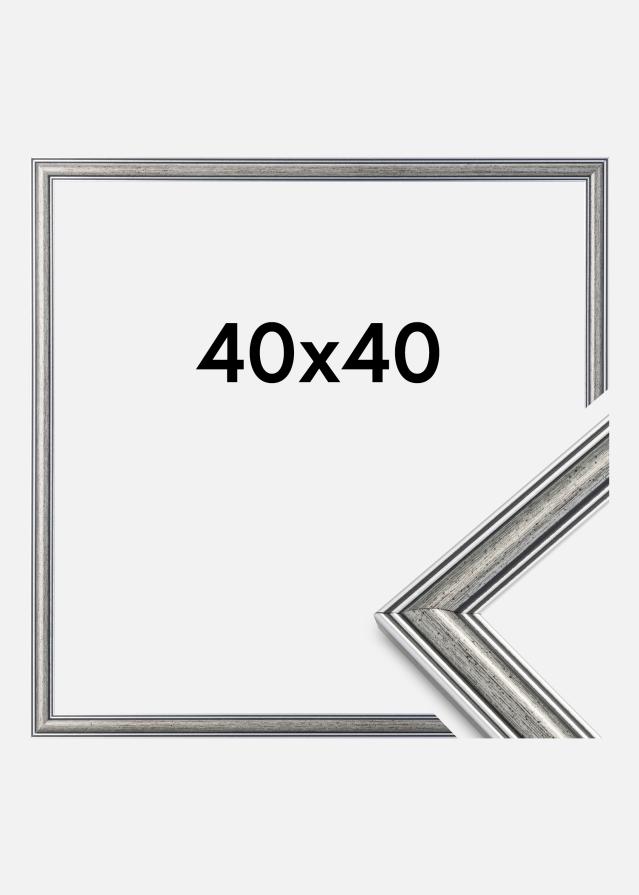 Kehys Frigg Hopeanvärinen 40x40 cm