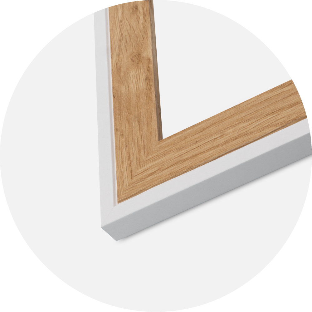 Kehys Clearline Akryylilasi Valkoinen 20x30 cm