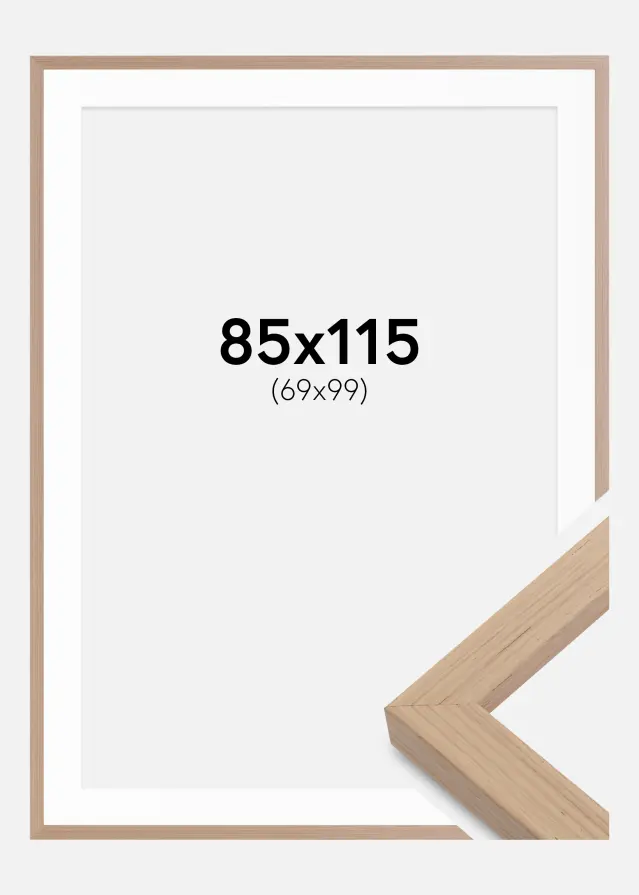 Blocky Tammi 85x115 cm - Passepartout Valkoinen 70x100 cm