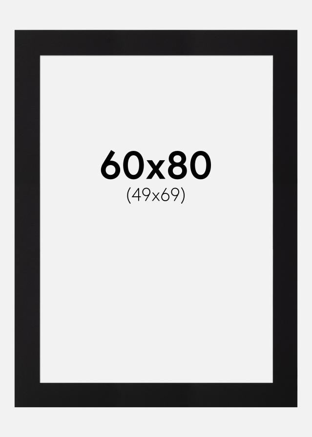 Paspatuuri Canson Musta (Valkoinen keskus) 60x80 cm (49x69)