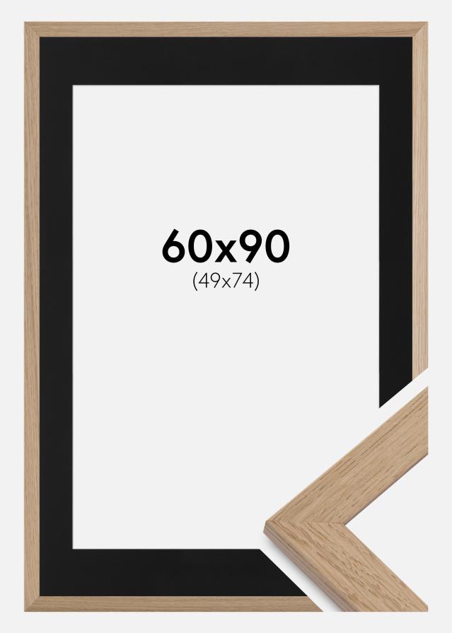 Kehys Trendline Tammi 60x90 cm - Passepartout Musta 40x70 cm