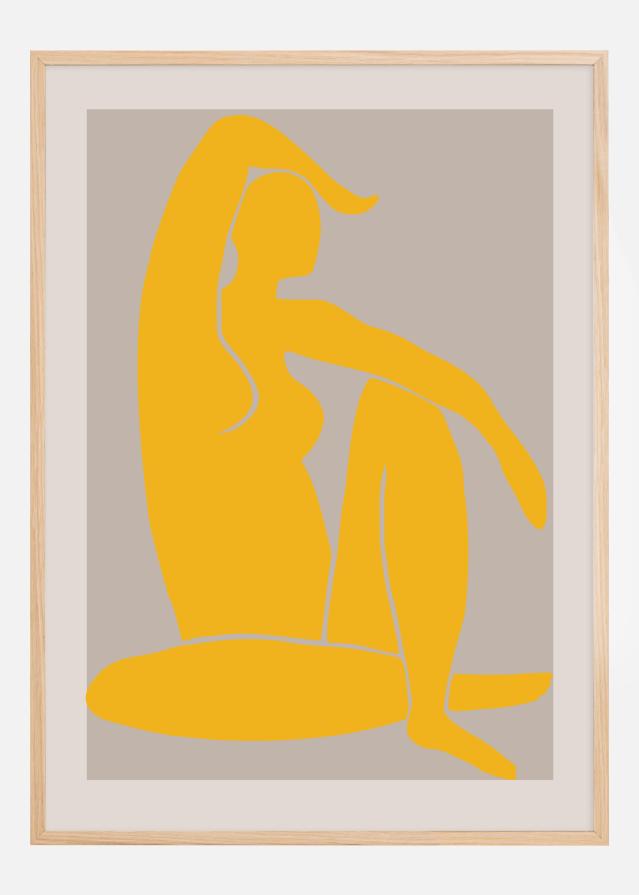 Yellow Figure Juliste