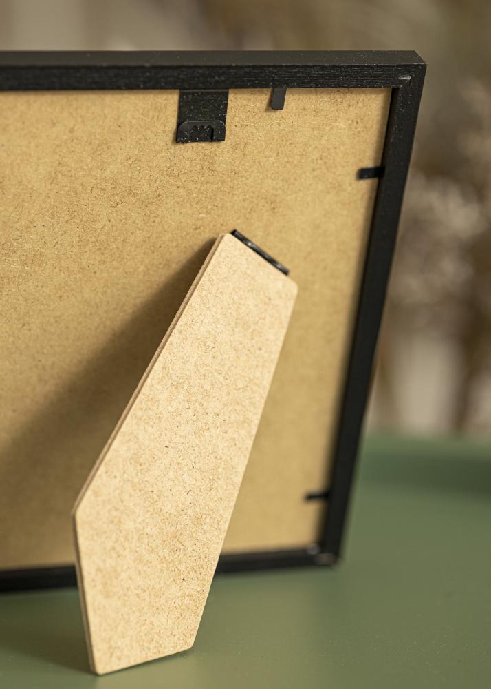 Kehys Kaspar Musta 15x20 cm - Passepartout Valkoinen 11x15 cm