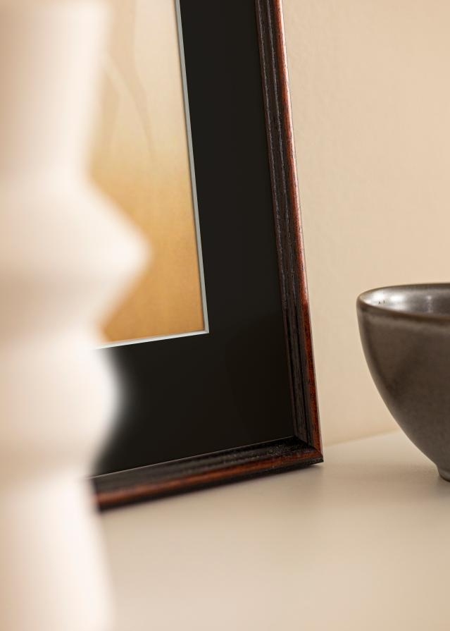 Kehys Horndal Saksanpähkinä 45x60 cm - Paspatuuri Musta 30x45 cm