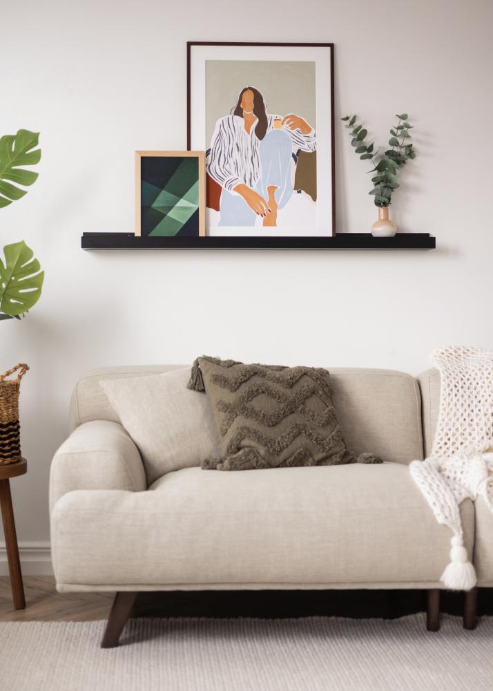 KAILA Tauluhylly Musta 130 cm