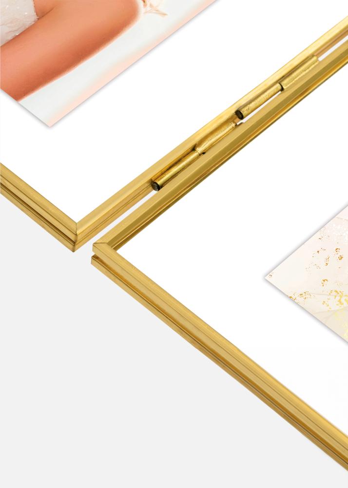 Bruxelles Kollaasikehys Kullanvärinen - 2 Kuvalle